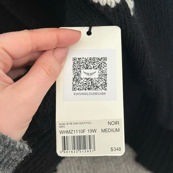 Zadig & Voltaire Alma Je Ne Sais Quoi Sweater size medium - Picture 3 of 4